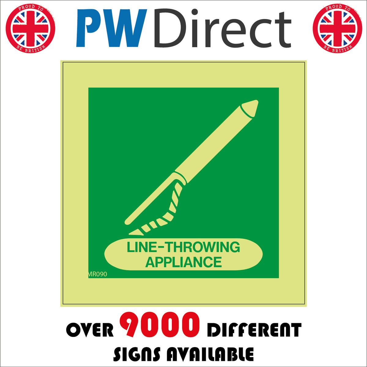 Line -Throwing Appliance Sign with Spear Rope – PWDirect