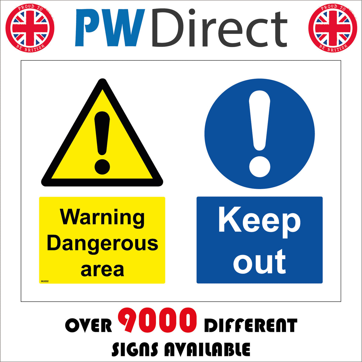 Warning Dangerous Area Keep Out Sign with Exclamation Mark Triangle ...