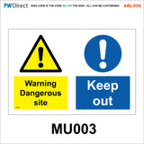 ABL006 Danger Construction Keep Out Site Safety Speed Limit Signs