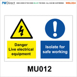 AWBL004 Made Order Danger Electricity Meter Car Charging Isolate