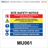 ABL007 Construction Site Safety PPE Keep Out Danger Office