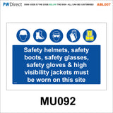 ABL007 Construction Site Safety PPE Keep Out Danger Office