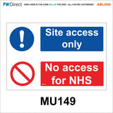 ABL006 Danger Construction Keep Out Site Safety Speed Limit Signs