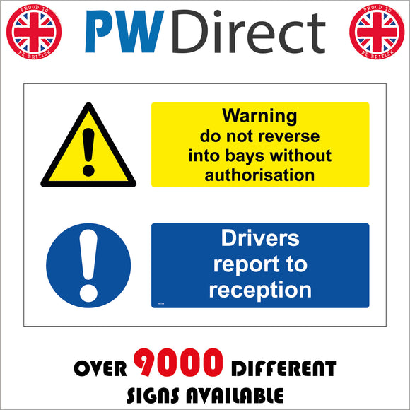 Discrepency Bay Sign Warning Do Not Reverse Into Bays Without Authorisation Drivers Report ...