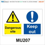 ABL007 Construction Site Safety PPE Keep Out Danger Office