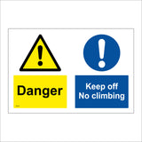MU247 Danger Keep Off No Climbing Construction Warehouse Factory Site Unit
