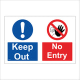MU256 Keep Out No Entry Hand Stop