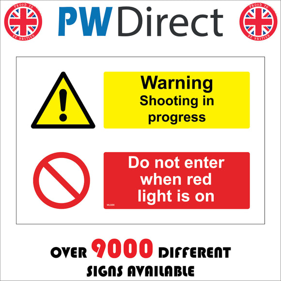 MU268 Warning Shooting In Progress Do Not Enter Red Light Is On