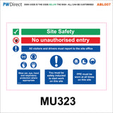 ABL007 Construction Site Safety PPE Keep Out Danger Office