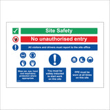 MU323 Site Safety No Unauthorised People Must Wear PPE
