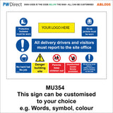 ABL006 Danger Construction Keep Out Site Safety Speed Limit Signs