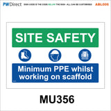 ABL006 Danger Construction Keep Out Site Safety Speed Limit Signs