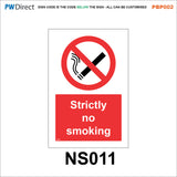 PBP002 No Smoking Vaping On Premises Area Office Shelter