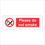 NS026 Please Do Not Smoke Sign with Cigarette