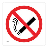 NS033 No Smoking Sign with Cigarette