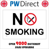 NS051 No Smoking Sign with Cigarette