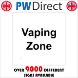 NS082 Vaping Zone Sign