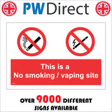NS097 This Is A No Smoking Vaping Site
