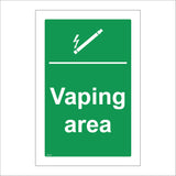 NS109 Vaping Area Smoke Green White Employees Public