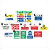 PA006 44 Signs Construction Site Safety Pack