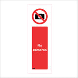 PR054 No Cameras Sign with Circle Camera