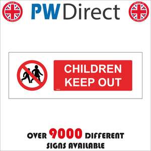 PR091 Children Keep Out Sign with Circle Boy&Girl