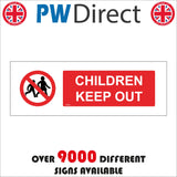 PR091 Children Keep Out Sign with Circle Boy&Girl