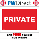 PR173 Private Sign