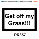 PBL002 Keep Off Drive No Parking Clear Access Grass Man Made