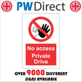 PR367 No Access Private Drive Land Property Hand