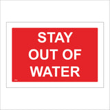 PR386 Stay Out Of Water Do Not Swim Dive Deep Cold