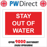 PR386 Stay Out Of Water Do Not Swim Dive Deep Cold