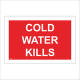 PR393 Cold Water Kills Keep Out No Diving Smimming