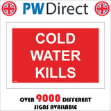 PR393 Cold Water Kills Keep Out No Diving Smimming
