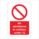 PR398 No Admittance To Chidren Under 12 License Laws