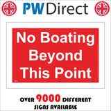 PR403 No Boating Beyond This Point