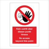 PR439 Kein Zutritt Uber Diesen Punkt Hinaus No Access Beyond