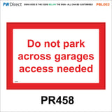 PBL002 Keep Off Drive No Parking Clear Access Grass Man Made