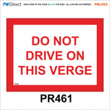 PBL002 Keep Off Drive No Parking Clear Access Grass Man Made