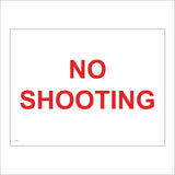 PR466 No Shooting Weapons Ammunition