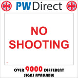 PR466 No Shooting Weapons Ammunition