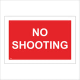 PR467 No Shooting  Red White Weapons Ammunition