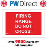 PR476 Firing Range Do Not Cross