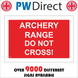 PR477 Archery Range Do Not Cross