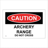 PR484 Caution Archery Range Do Not Cross