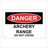 PR486 Danger Archery Range Do Not Cross