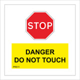 PR511 Stop Symbol Danger Do Not Touch