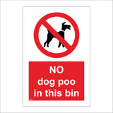 PR518 No Dog Poo In This Bin