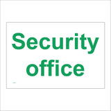 SE075 Security Office  Sign