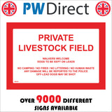 SE092 Private Livestock Field Walkers Welcome Dogs On Lead